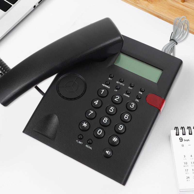 1 Set Landline Telephone Corded Phones Large Key Telephone for Office Front Desk Home Hotel - Image 2