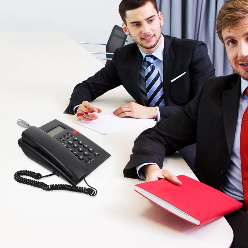 1 Set Landline Telephone Corded Phones Large Key Telephone for Office Front Desk Home Hotel - Image 3