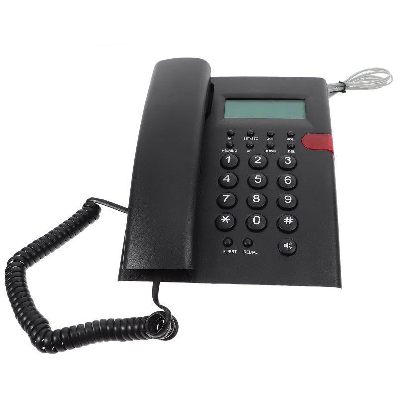 1 Set Landline Telephone Corded Phones Large Key Telephone for Office Front Desk Home Hotel - Image 1