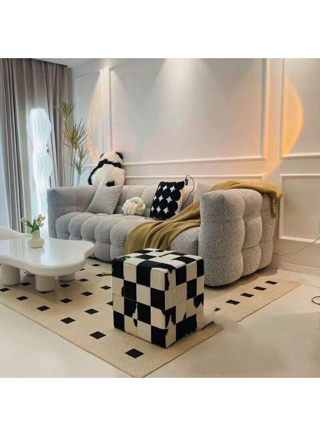 Poppins HOME Luxury Leather Sofa Set â€“ Modern Modular Sectional for Living Rooms (LIGHT GRAY, 2 SEATER) - Image 1