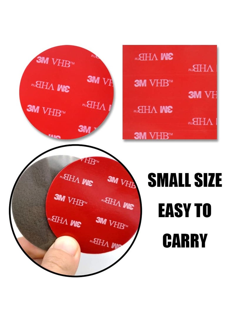 sokany 20 Pieces 3m Double Sided Foam Adhesive Tape Pads, Round and Square Sticky Pads, Heavy Duty Mounting Tape Pads for Daily Use (Red, 50 Mm)  - Image 5