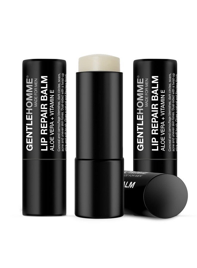 GENTLEHOMME Lip Repair Balm For Men Lip Moisturizer & Lip Care For Men'S Chapped Dry & Cracked Lips 3 Pack Set - Image 1