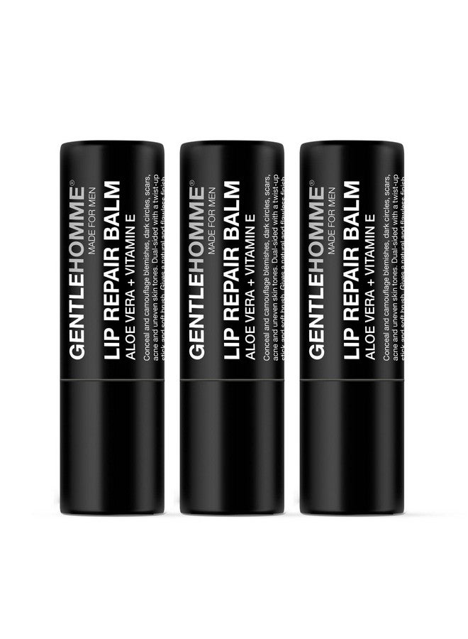 GENTLEHOMME Lip Repair Balm For Men Lip Moisturizer & Lip Care For Men'S Chapped Dry & Cracked Lips 3 Pack Set - Image 2