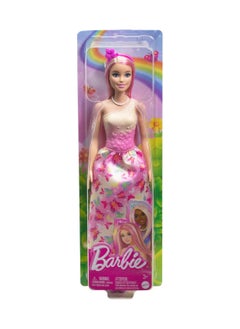 Barbie BARBIE ROYAL DOLL WITH PINK & BLONDE HAIR BUTTERFLY-PRINT SKIRT & ACCES. 