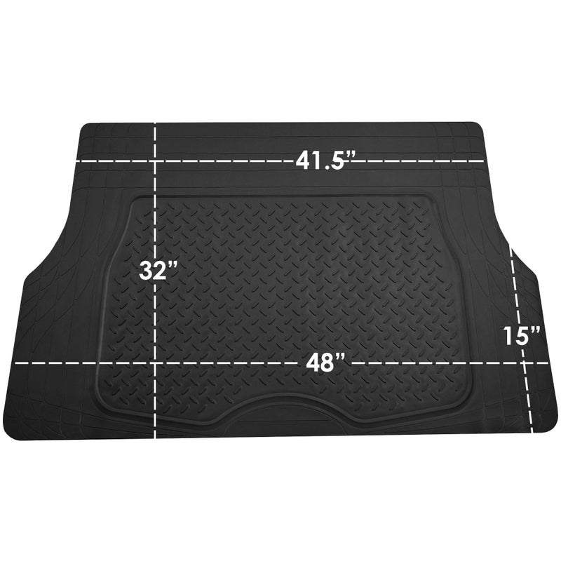 FH Group ClimaProof Universal Cargo Mat â€“ All-Weather, Trimmable Trunk Mat (48" W x 32" D) â€“ Fits Most Cars, SUVs & Trucks â€“ Black - Image 5