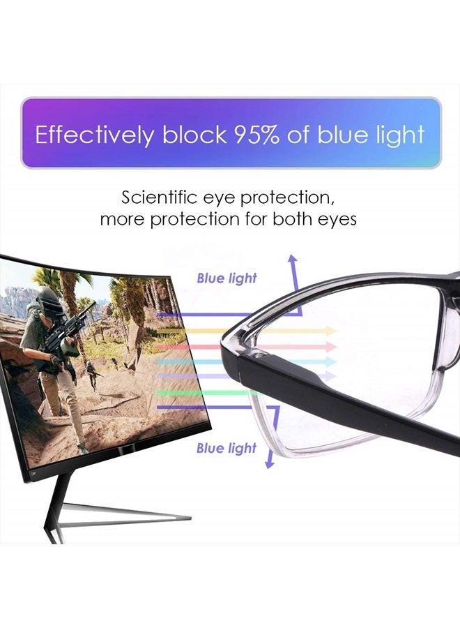 LUFF 4Pcs Anti-Blue-ray Reading Glasses Portable Ultra-Light Readers(1.5X)  - Image 2