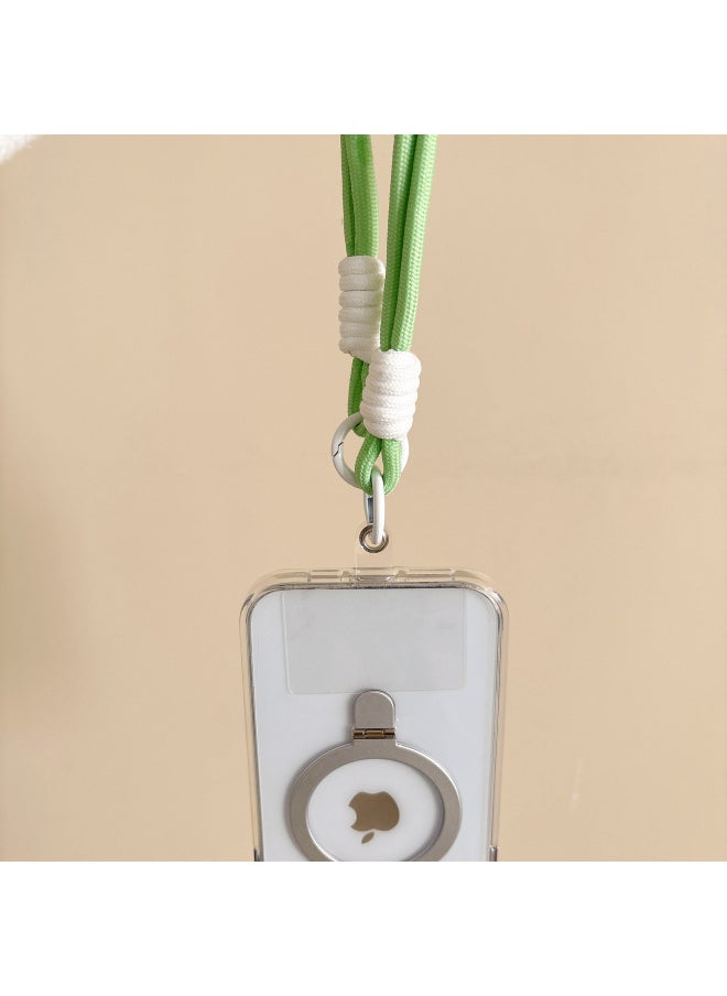 Mobile Phone Rope Diy Woven Wrist Rope Anti-lost Mobile Phone Chain Ccd Camera Color Mobile Phone Lanyard Pendant Mobile Phone Case-Specifications: Big Red And Red Circle