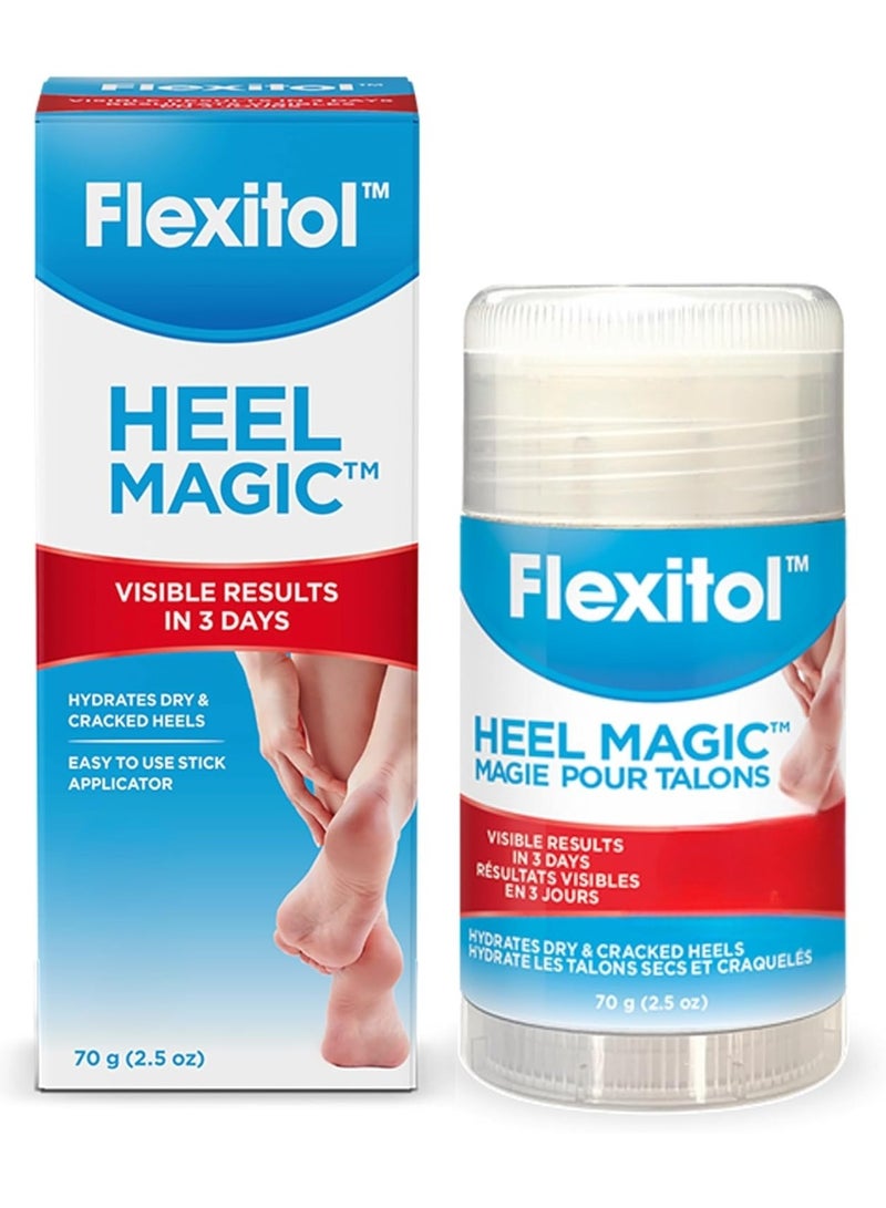 Flexitol Heel Magic For Dry Skin or Rough Heels with Shea Butter & Vitamin E, 2.5 Ounce - Image 1