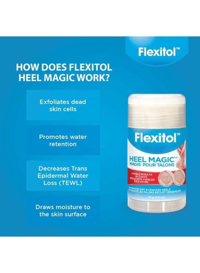 Flexitol Heel Magic For Dry Skin or Rough Heels with Shea Butter & Vitamin E, 2.5 Ounce - Image 3
