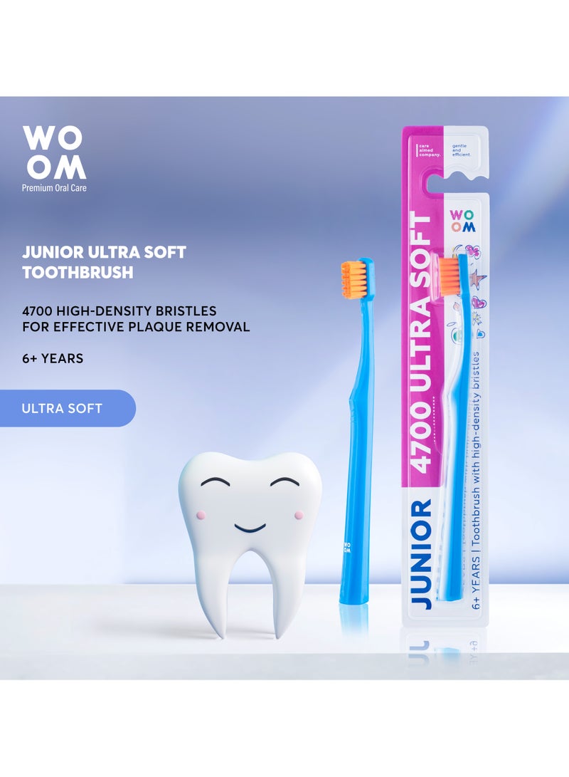 Woom Toothbrush KIDS WOOM JUNIOR Toothbrush 4700 Ultra Soft Safe for Kid's Teeth and Gums - Image 2