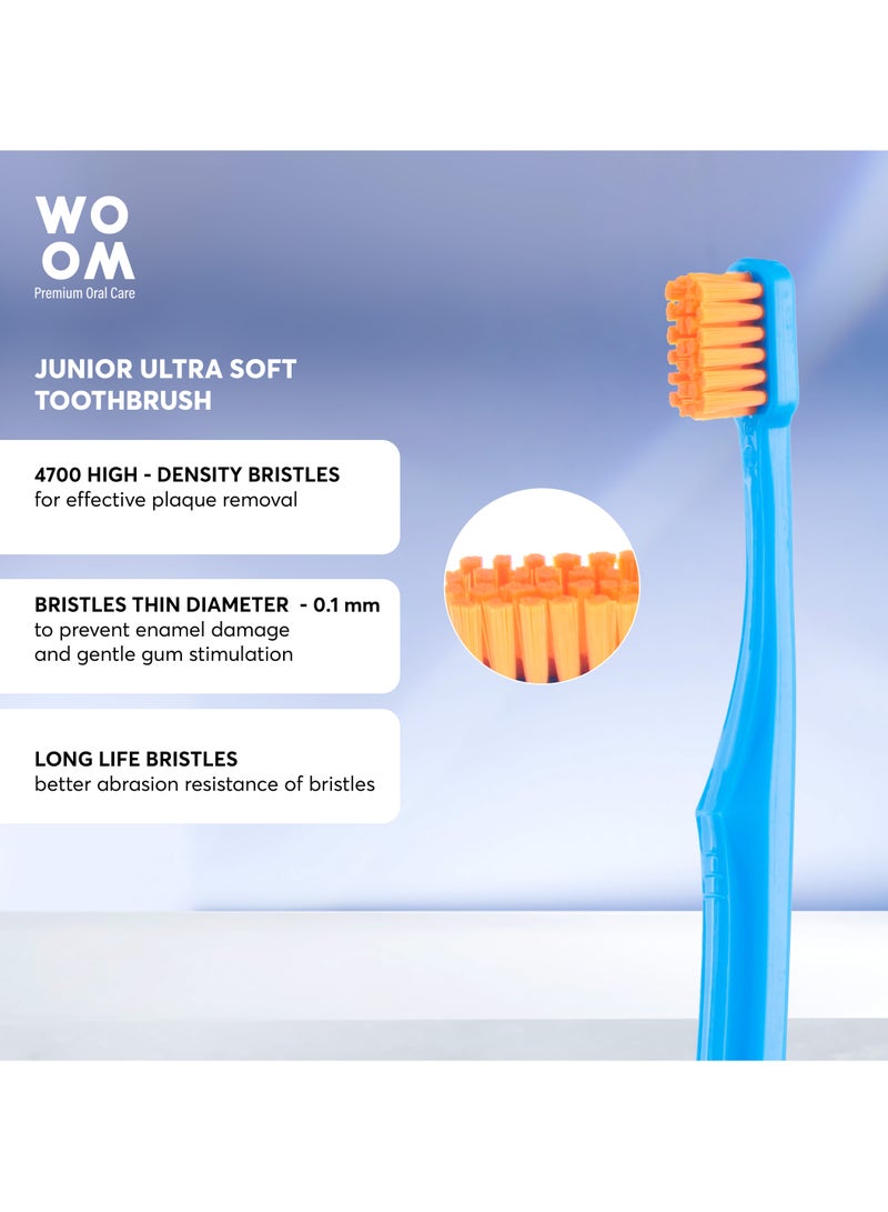 Woom Toothbrush KIDS WOOM JUNIOR Toothbrush 4700 Ultra Soft Safe for Kid's Teeth and Gums - Image 4