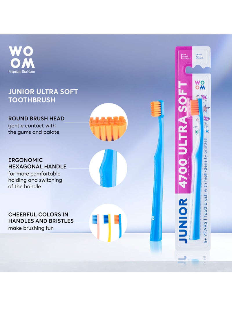 Woom Toothbrush KIDS WOOM JUNIOR Toothbrush 4700 Ultra Soft Safe for Kid's Teeth and Gums - Image 5