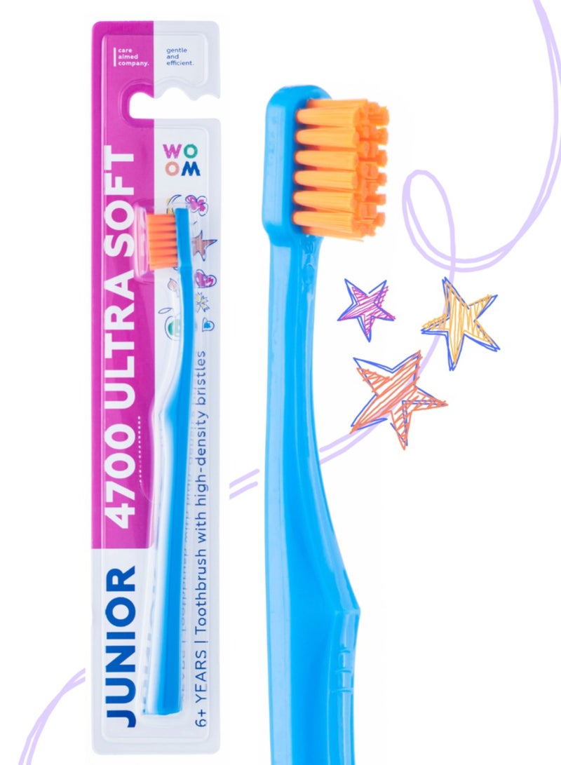 Woom Toothbrush KIDS WOOM JUNIOR Toothbrush 4700 Ultra Soft Safe for Kid's Teeth and Gums - Image 1