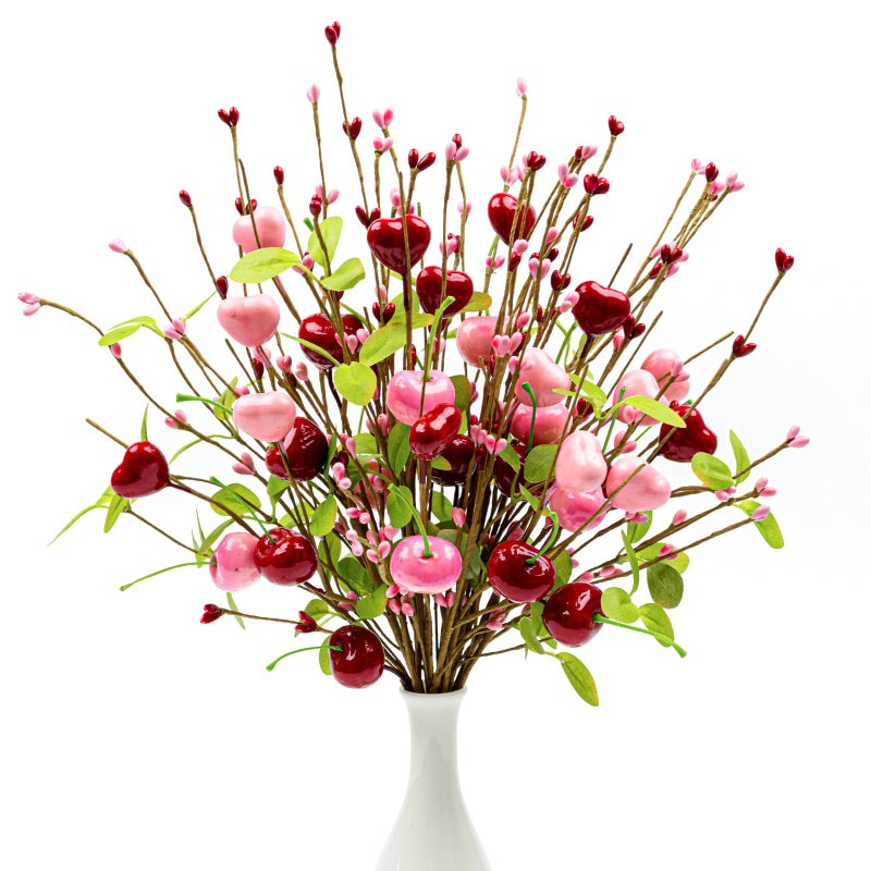 Yawwind 12 PCs Valentines Floral Picks - Image 1