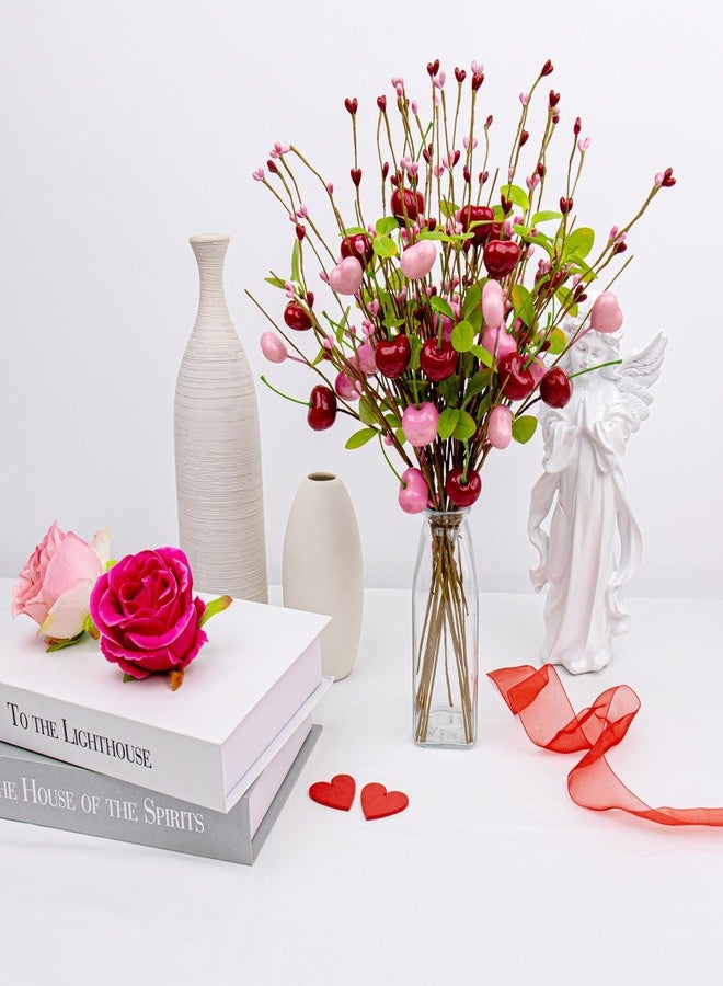 Yawwind 12 PCs Valentines Floral Picks - Image 3