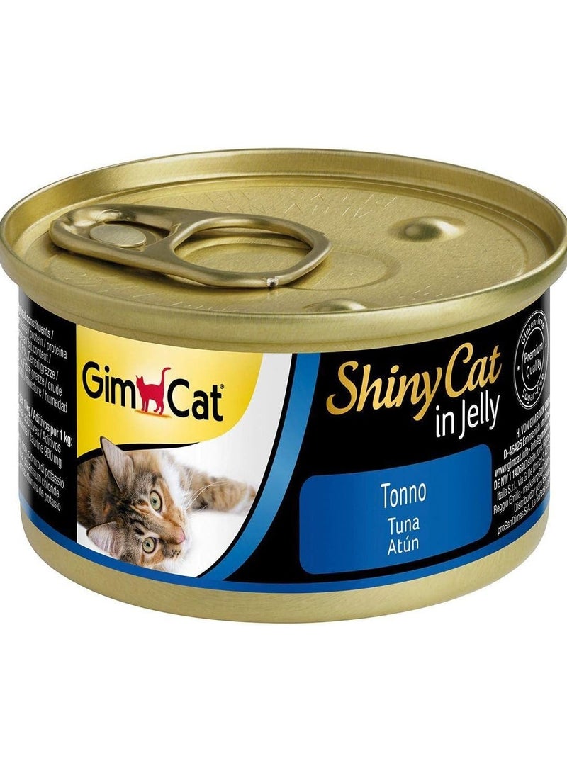 جيم كات طعام قطط رطب بنكهة التونة للقطط البالغة - 6 علب بوزن 70 جرام - Image 2