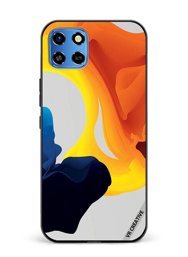 VR CREATIVE Protective Case Cover For Infinix Smart 6 HD Fluid Color Layers Design Multicolour - Image 1