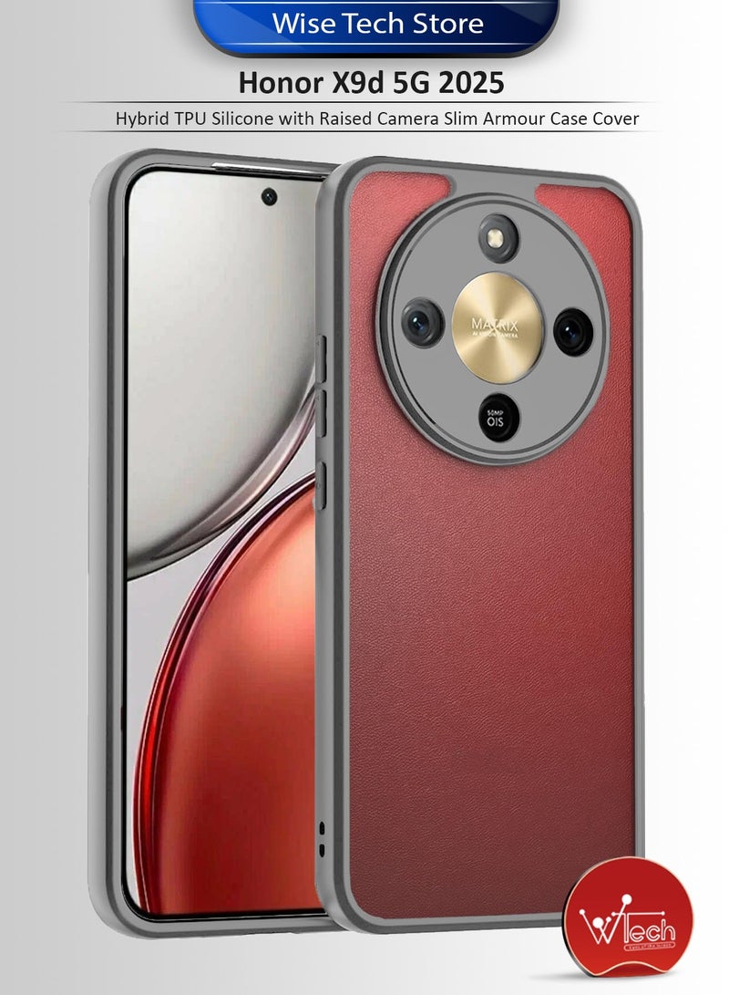 Wtech Honor X9d 5G 2025 Hybrid TPU Silicone with Raised Camera Slim Armour Case Cover (MCAPSA) - Clear/Grey - Image 1