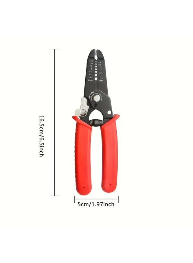 Professional Wire Stripper Pliers Carbon Steel Cutting Stripping Crimping Tool - Image 4