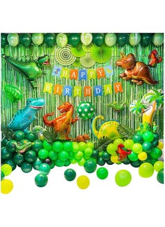 Brain Giggles Brain Giggles Dinosaur Theme Birthday Decoration Kit 89pcs  - Image 1