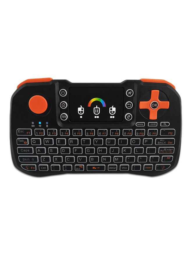 Loquat Wireless Keyboard Remote Control With Touchpad For Smart TV Black