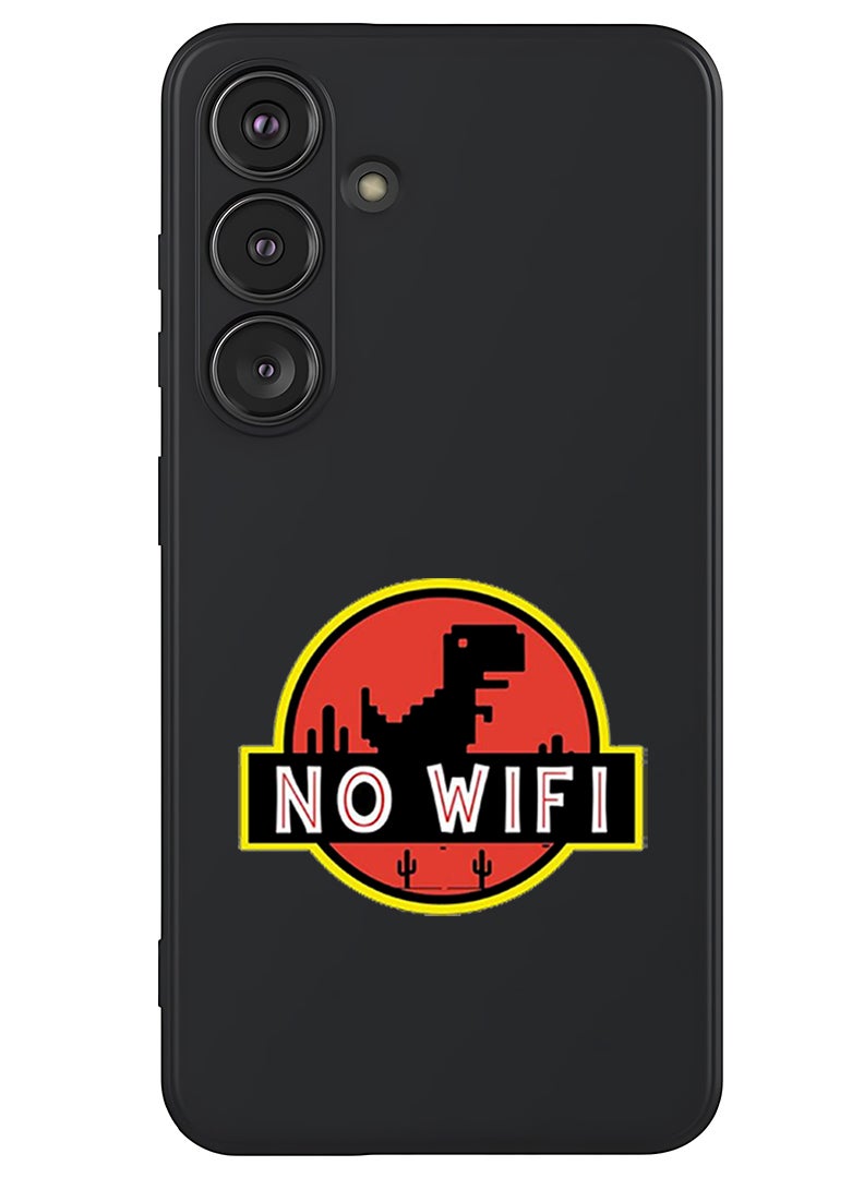 Theodor Protective Slim Fit Case Liquid Silicone Cover with Full Body Protection Anti-Scratch Shockproof Case For Samsung Galaxy S25 (Black) - No wifi - Image 1