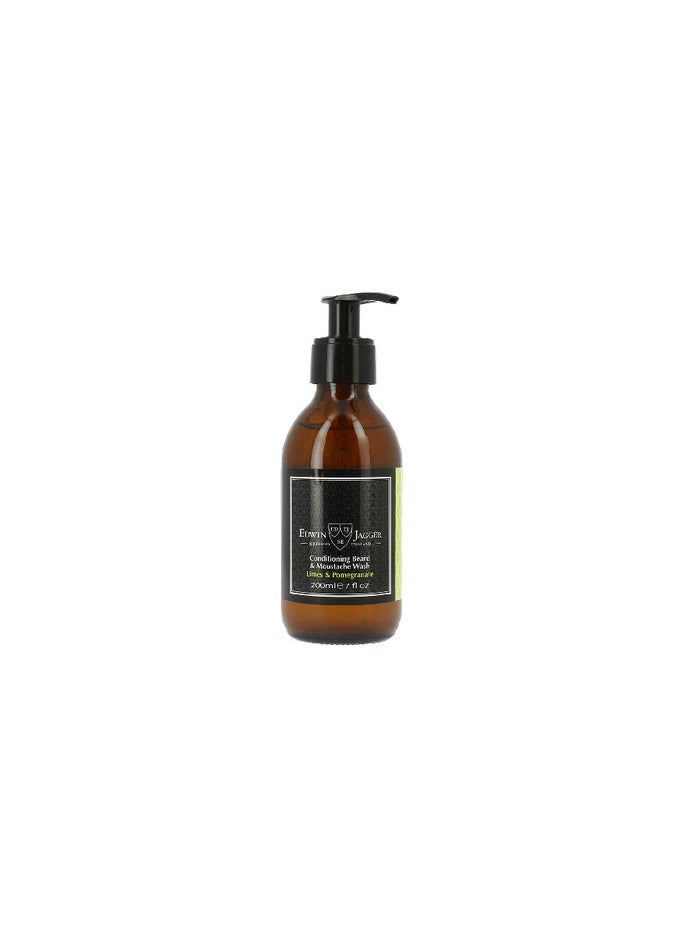 Edwin Jagger - Edwin Jagger Beard and Moustache Wash Limes and Pomegranate 200ml - Image 1