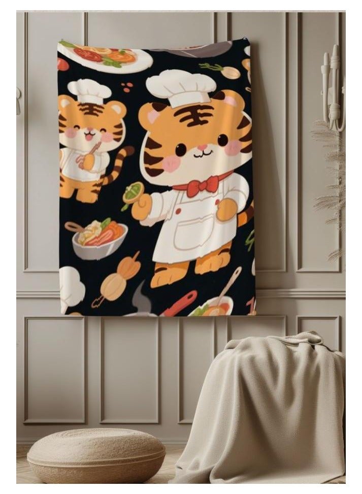 عام بطانية رقيقة من الفانيلا الكرتونية للأطفال أو الطلاب (دافئة ومريحة ومناسبة للنوم والألعاب) 100 سم * 150 سم - Image 5