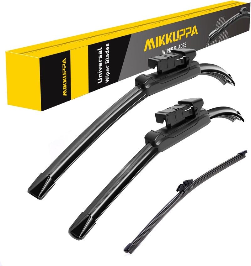 MIKKUPPA 26"+20"+12" Windshield Wipers Blades Replacement for 2018-2022 BMW X3, 2019-2022 X4, Top Lock Front & Rear All Season Wiper Blades Set(Pack of 3) - Image 1
