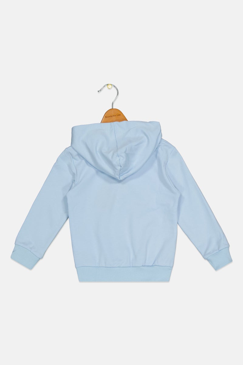 Looney Tunes Kids Boy Long Sleeve Graphic Print Hoodie, Pale Blue - Image 3