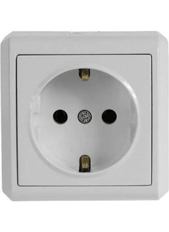 Viko Vera Surface Mounted Grounded Socket White (With Frame) 90681008 (8 Pieces)  - Image 2