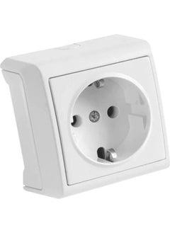 Viko Vera Surface Mounted Grounded Socket White (With Frame) 90681008 (8 Pieces)  - Image 3