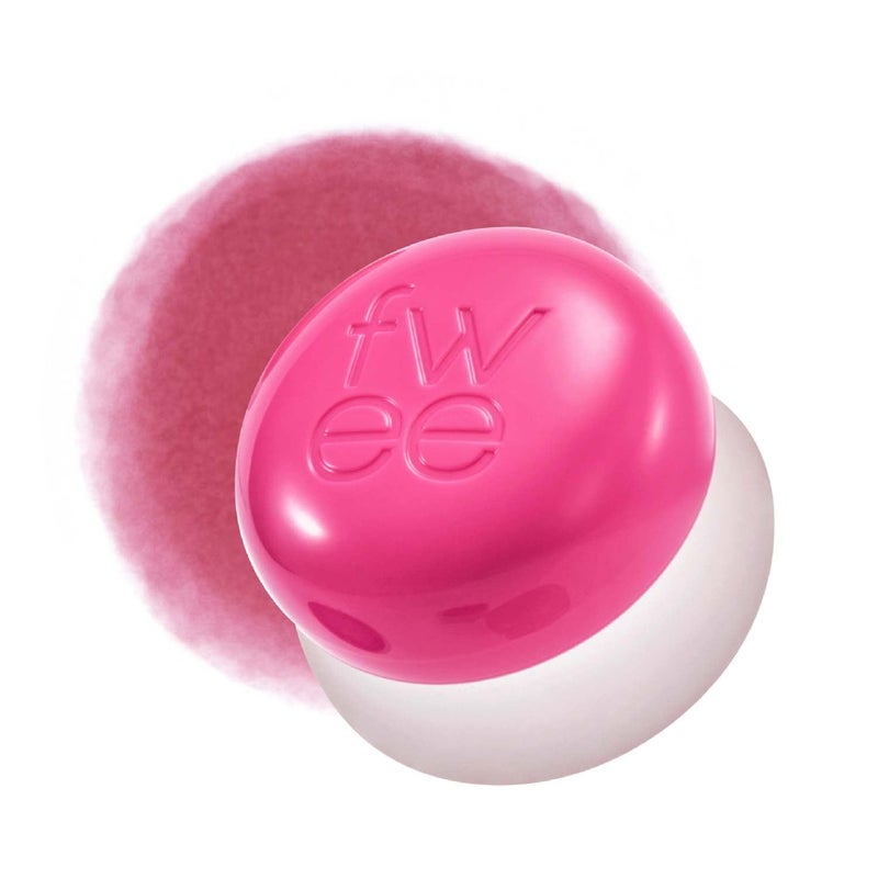 fwee fwee Blurry Pudding Pot  Airbrushed Blush  Lip Buildable Pigment Longlasting Lightweight Easy to Blend Natural Soft Matte Finish  Cherry Vibrant Pink  017 oz 
