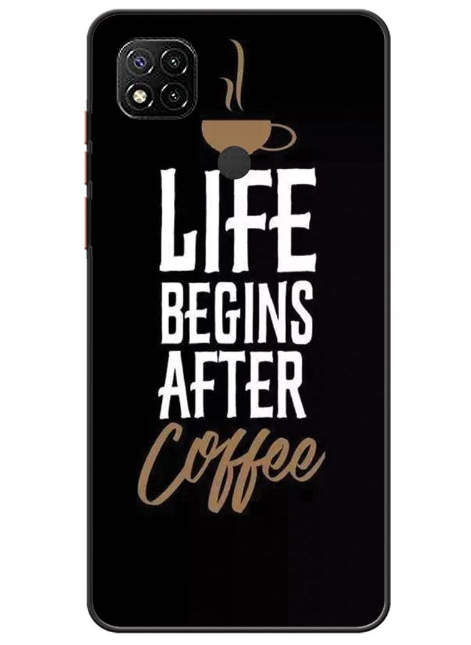 EYE CATCH Protective Case Cover For Xiaomi Redmi 9C Life Begins After Coffee  - Image 1