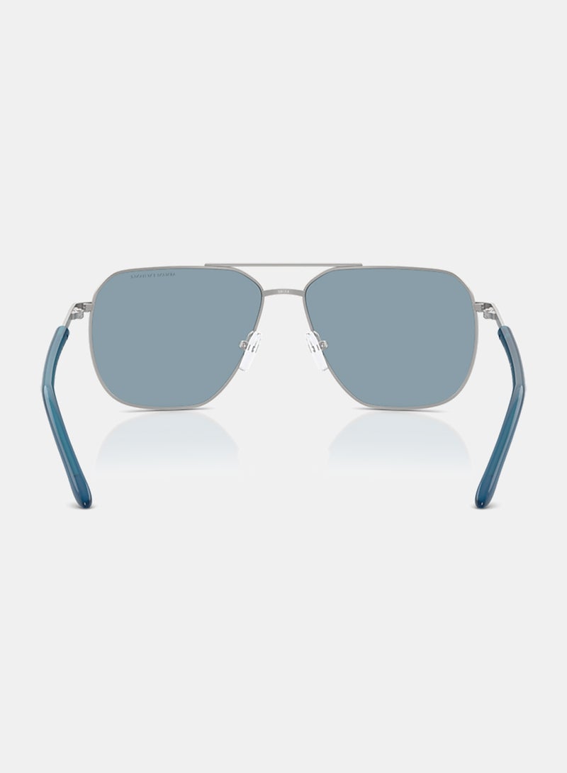 Armani Exchange Men Full Rim Pilot Sunglasses 0AX2057S 59 - Image 4