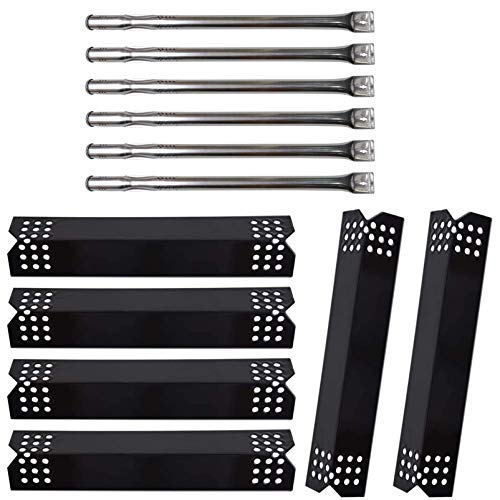 Adviace Replacement Parts for Nexgrill 720-0896B 720-0896C 720-0882A Grills, 6 Pack Stainless Steel Burner Tubes, Heat Plate Shields Flame Tamers Replacement for Nexgrill 720-0896, 720-0896C Gas Grills - Image 1