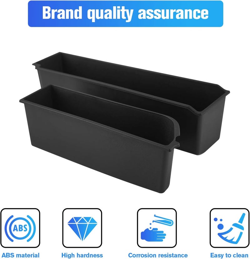 LitMiRaCle Trunk Storage Tray Organizers Rear Cargo Side Box Applicable to Ford Bronco 2021 2022 2023 4 Door, Trunk Caddy Box, Internal Accessories, Black Matte Finish (Right Storage Box) - Image 5
