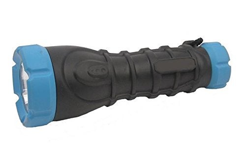 Dorcy 180-Lumen Weatherproof Rubber LED Flashlight with Non-Slip Grip and Sealed Push Button, Assorted Colors (41-2968),Medium , Black - Image 4