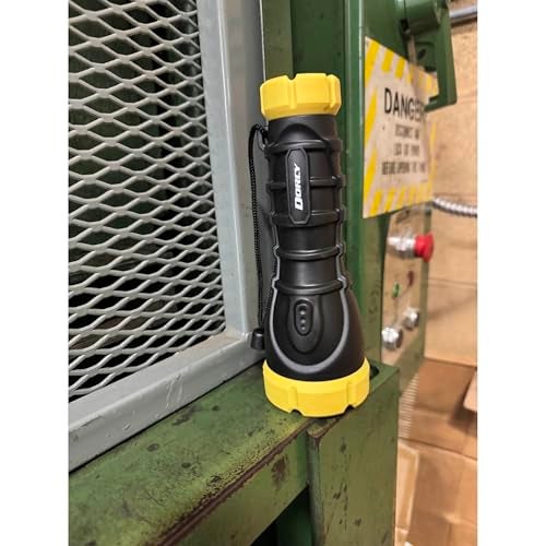 Dorcy 180-Lumen Weatherproof Rubber LED Flashlight with Non-Slip Grip and Sealed Push Button, Assorted Colors (41-2968),Medium , Black - Image 2