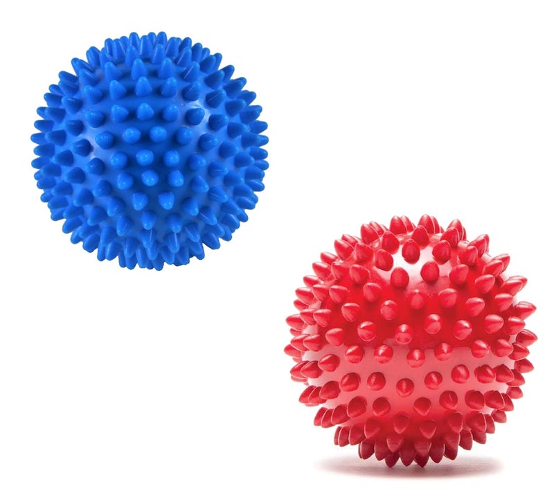 Bodylastics 2 x Acupressure Spike Massage Balls for Deep Tissue, Muscle Recovery & Myofascial Release | Foot, Back, Neck & Shoulder Pain Relief | Portable, Spiky Trigger Point Therapy for Gym & Home - Image 1