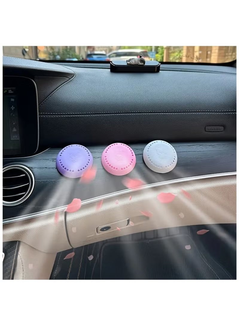 10pcs Lavender Scented Air Freshener Tablets - Long-Lasting Odor Eliminator for Home, Car, Bathroom, Closet & Wardrobe - Compressed Solid Deodorizer with Extra Shell - Image 2