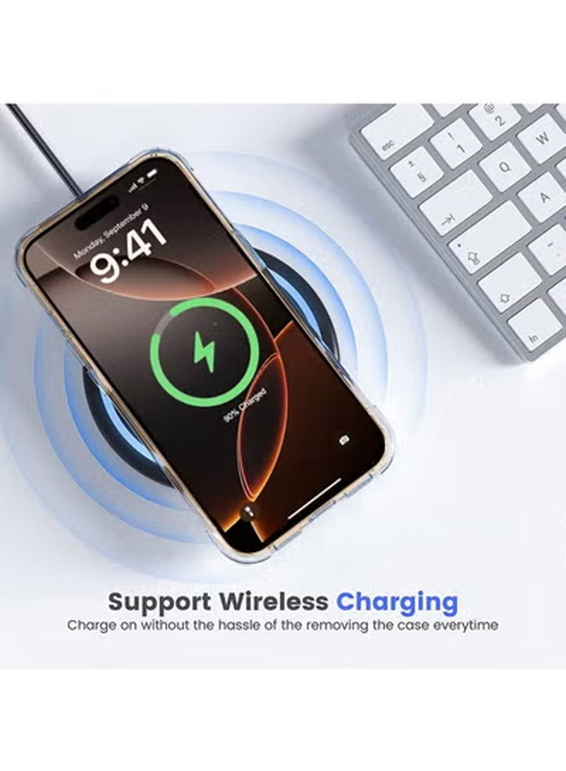 Techie Apple iPhone 16 Pro Case and Screen Protector Combo Pack 2 in 1 - Clear Case with MagSafe with HD Tempered Glass Screen Protector - Image 4