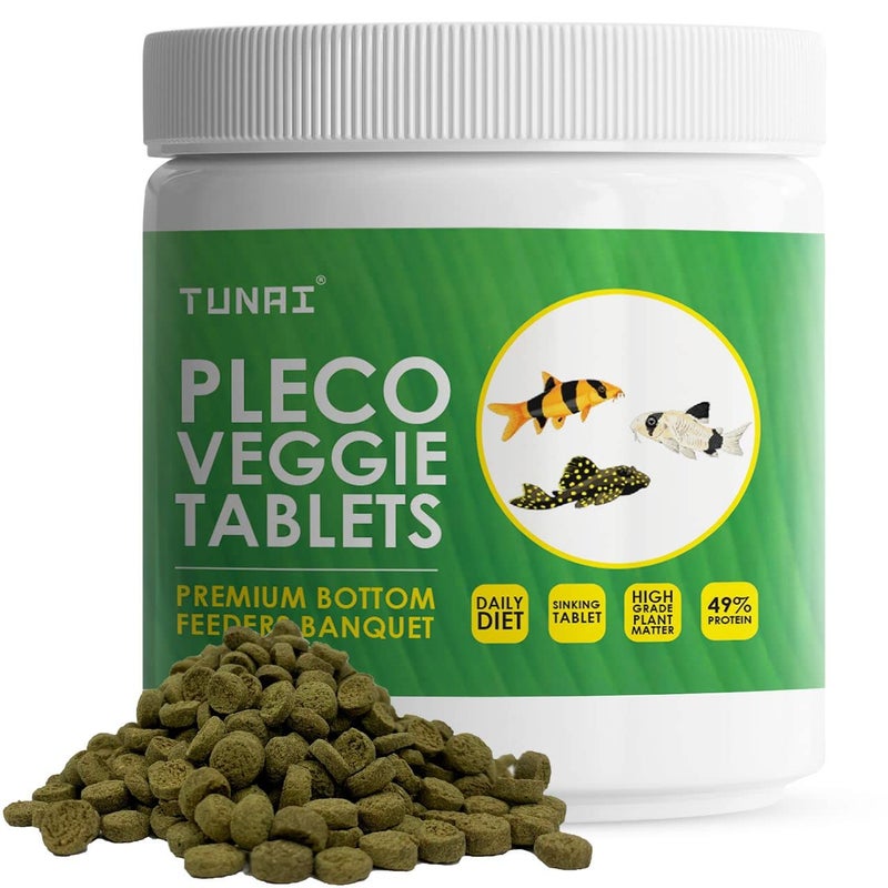 TUNAI Pleco Tablets |70 G| Algae Wafers Fish Food for Bottom Feeders Like PLECOTOMUS, Cory Catfish, LOACHES, Crayfish & Shrimps,All Life Stages - Image 1