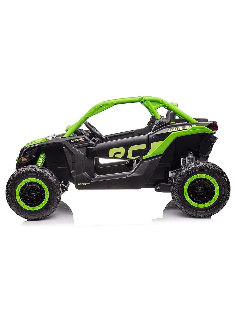 Lovely Baby Lovely Baby Kids Battery Operated Powered Riding On Jeep LB 1000EL with Remote Control Electric Ride on Car & Led Lights Music Player Green  - Image 2