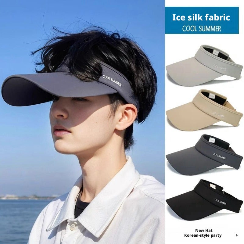 Ice Silk Visor Hat for Outdoor Sports Sun Protection - Image 2