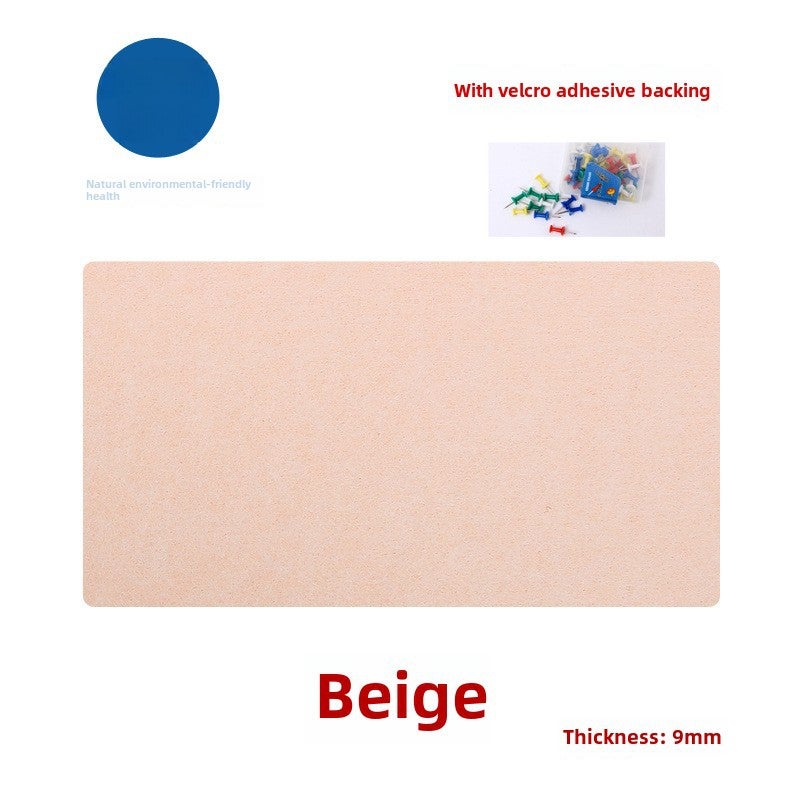 Colorful Felt Board Wall Stickers for Kindergarten Beige 