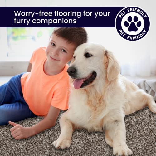 SMART SQUARES THE SIMPLE FLOORING SOLUTION Smart Squares Walk in The Park Premium Made in The USA Carpet Tiles 18x18 Inch, Soft Padded, Seamless Appearance, Peel and Stick for Easy DIY Installation (10 Tiles - 22.5 Sq Ft, 377 Lace Agate) - Image 5