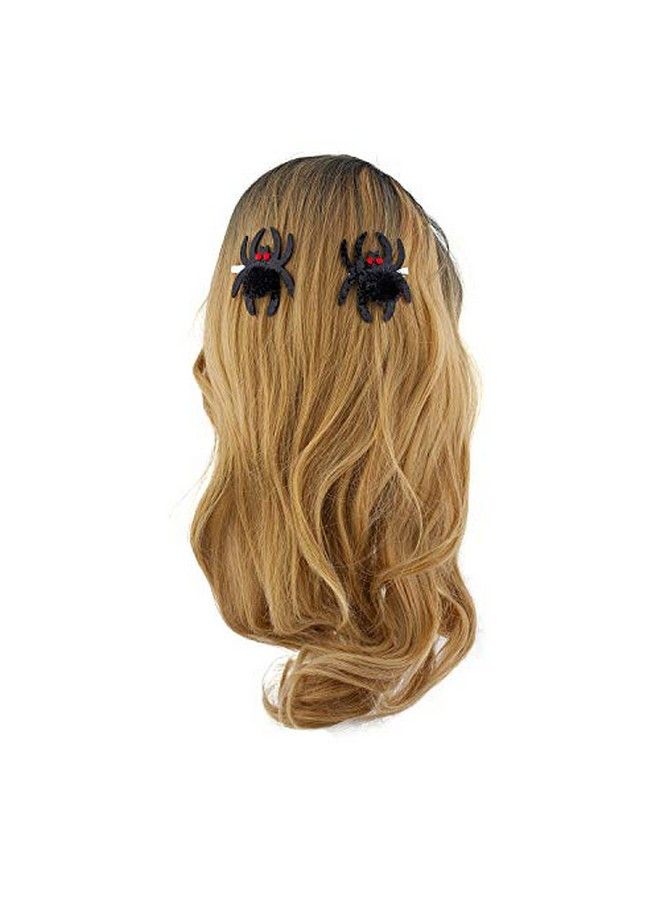 Lux Accessories Black Spider Red Eyes Purple Glittery Bat Googly Eyes Hair Clips - Image 5