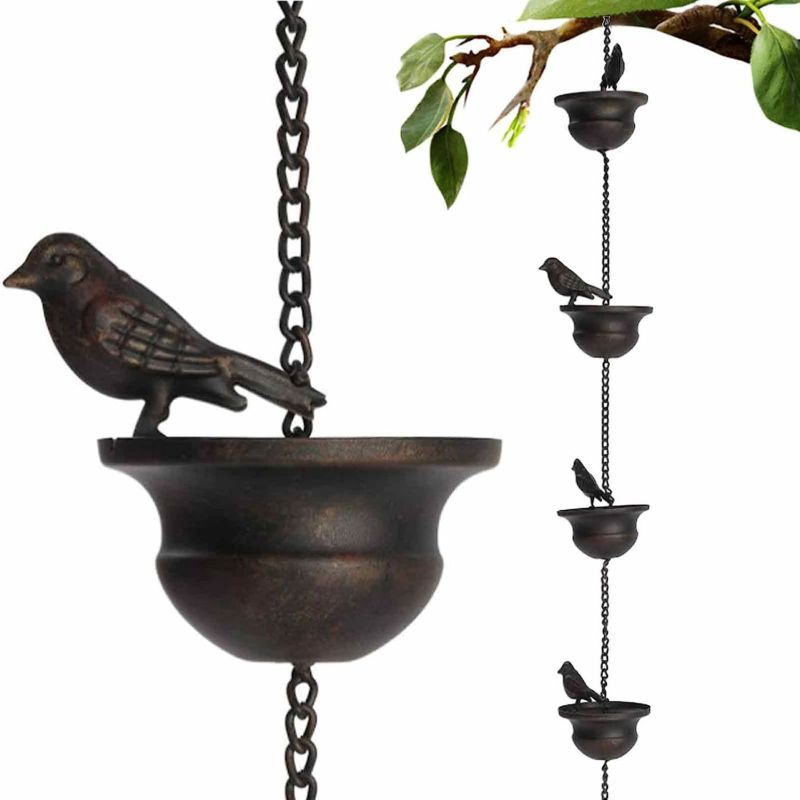 Iron Art Decorative Piece - Black High-Quality Metal Weather-Resistant Vintage Charm Decorative Piece for Indoor Outdoor Home Garden Art Enthusiasts - Image 1