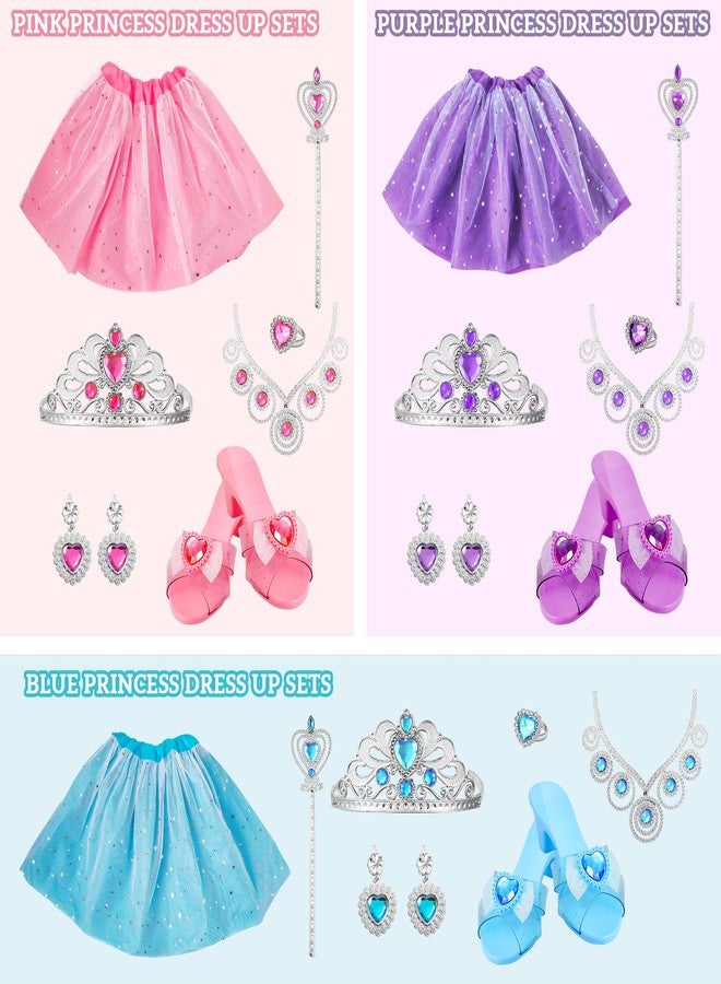 ShyLizard Princess Dress Up Sets for Girls 4-6, Costumes Set with Princess Dresses, Shoes and Accessories, Kids' Dress Up Play Toy for 3 4 5 6 Year old Toddler Girl Birthday Gift - Image 3
